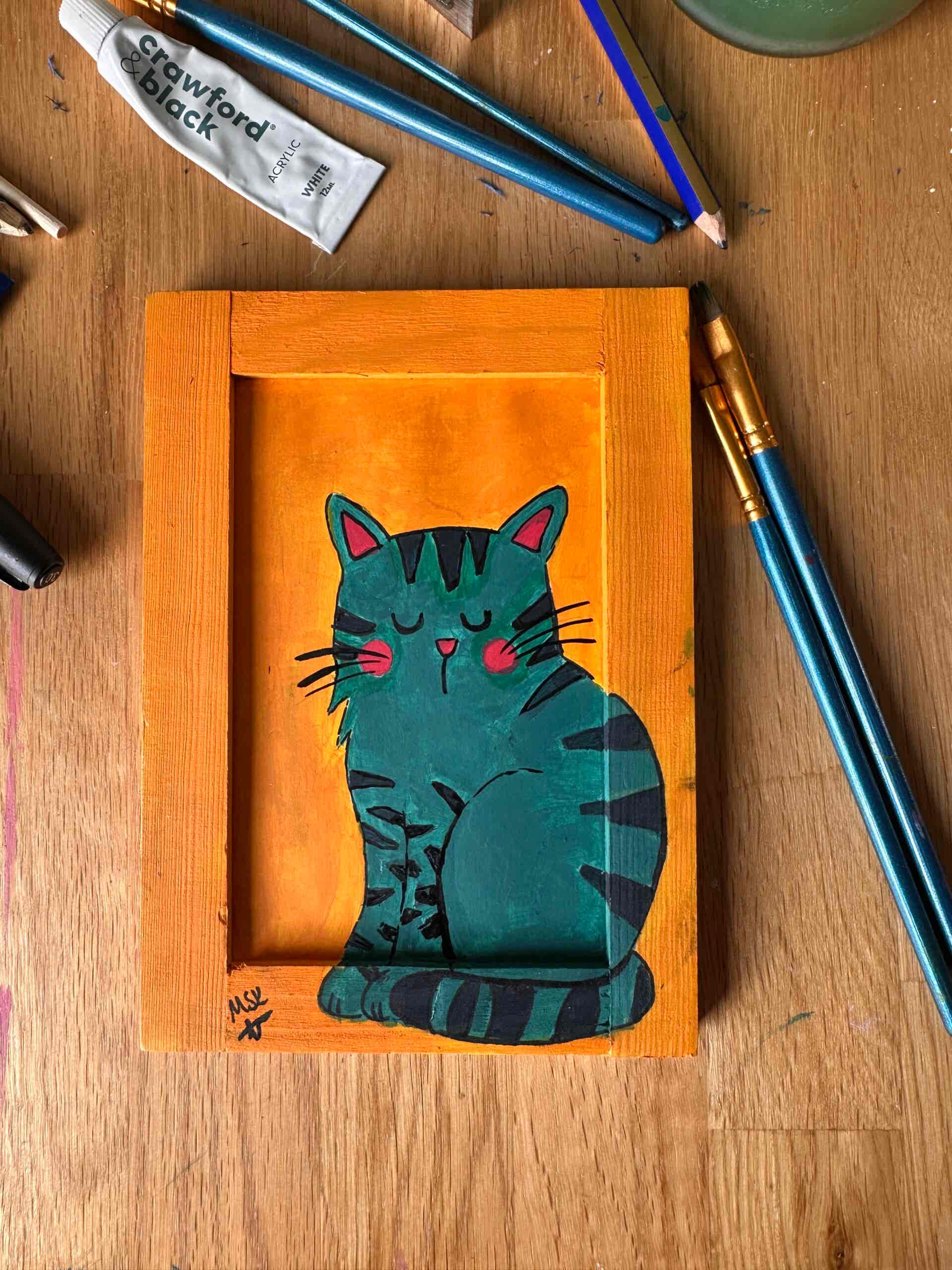 Personalized Acrylic Pet Illustration Frame - Image 7